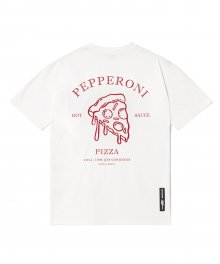WA Peperoni Pizza Tee (Ivory)