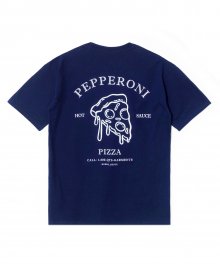 WA Peperoni Pizza Tee (Navy)