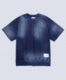 RIB HALF SWEATSHIRTS DEEP VER NAVY