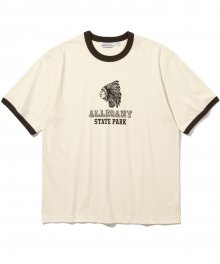 allegany s/s tee cream beige