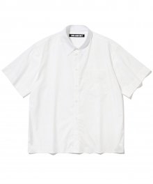 standard pleats s/s shirts white