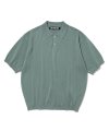 short sleeve polo knit emerald