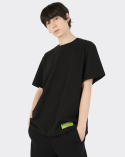 에이오엑스(AOX) AOX Green Point Short Sleeve T-shirts (Black)