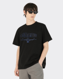 에이오엑스(AOX) Ocean Metaverse Embroidery Short Sleeve T-shirts (Black)