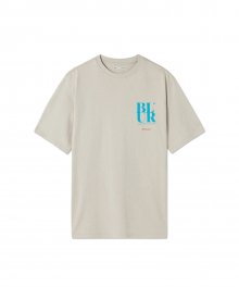 BLUR 22 LOGO T SHIRT - BEIGE