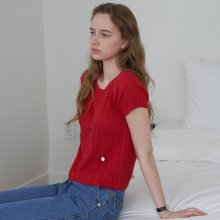 Renee cable half knit