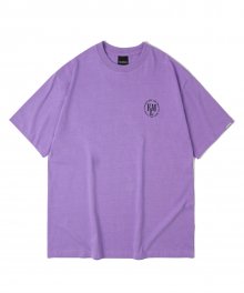 피그먼트 써클 로고 티셔츠-퍼플