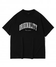 오리지날리티 로고 티셔츠-블랙