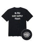 엠니(M.Nii) SURF SUPPLY T-SHIRTS / BLACK