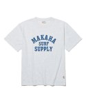 엠니(M.Nii) MAKAHA SURF SUPPLY T-SHIRTS / WHITE MELANGE