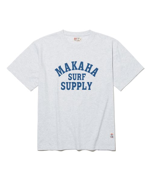 MAKAHA SURF SUPPLY T-SHIRTS / WHITE MELANGE