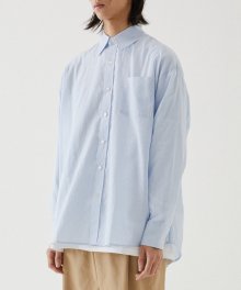 OVERSIZED STRIPE SHIRT (BLUE)