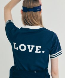 [22SS clove] love T-Shirt (Navy)