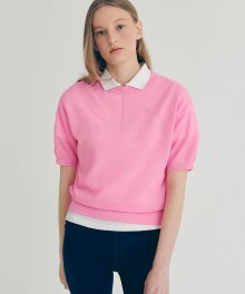 [22SS clove] Round Neck Knit_Women (Pink)