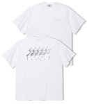 에스릿 스튜디오(SLIT STUDIO) 쉐도우 러닝 티셔츠 화이트