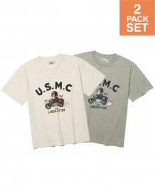 [2PACK] U.S.M.C T-Shirts / 2 COLOR