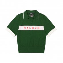 Malbon Scirpt 폴로 니트 티셔츠 GREEN (WOMAN)