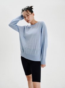 See-through Reverse Knit_Sky