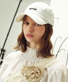 [unisex]22 BASIC WHITE  BALL CAP