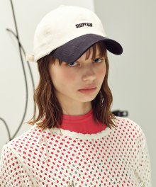 [unisex]22 BASIC BEIGE/NAVY BALL CAP