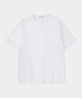 USA 코튼 오버핏 포켓 티셔츠 OVER WHITE