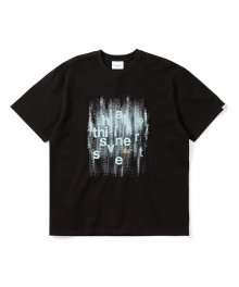 (SS22) Brushed Paint Tee Black