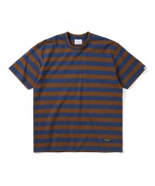 (SS22) Striped Tee Blue/Brown