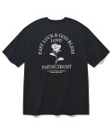 세인트페인(SAINTPAIN) SP 블랙 로즈 티셔츠-블랙