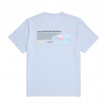내셔널지오그래픽 N222UTS971 핑크 웨일 백 아트웍 반팔 티셔츠 NAVY PEONY