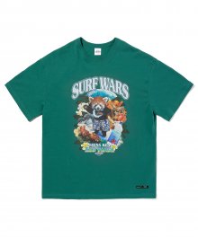 SURFWARS 반팔 티셔츠 Dark Mint