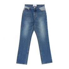 CAT BRUSH WASHING DENIM PANTS BLUE