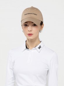 VGTT Wrap Cotton Logo Golf Cap Beige