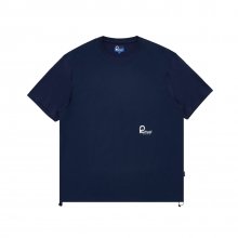 WOVEN PATCH STRING T-SHIRTS NAVY_FN2KT67U