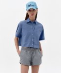 타입서비스(TYPE SERVICE) Pocket Crop Shirt [Blue]