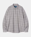 다이아몬드 레이라(DIAMOND LAYLA) Greyish Glen Check shirt S99 Purple Gray
