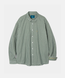 Gingham Check shirt S101 Green