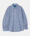 Gingham Check shirt S101 Blue