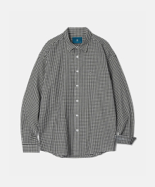 Gingham Check shirt S101 Black