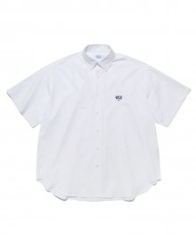(THE BIG) YALE WAPPEN OXFORD SS SHIRT WHITE
