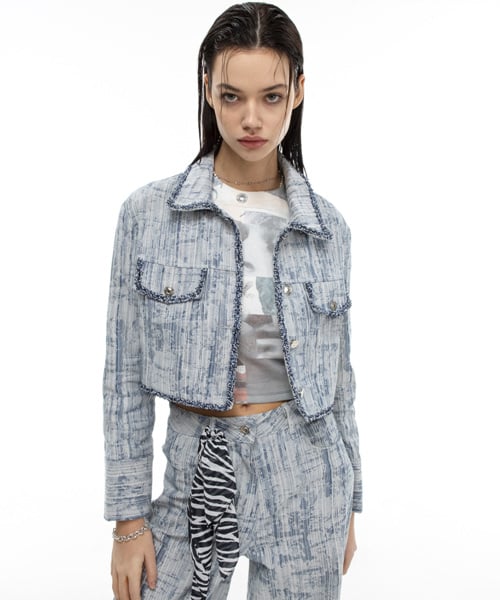 Denim Crop Jacket