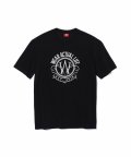 Circular crack T-shirt - BLACK