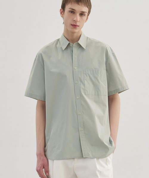 Оверсайз футболка из бумажного хлопка [Pale Mint]