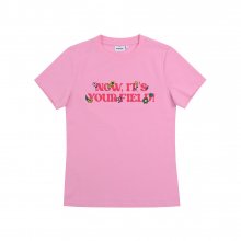Lettering Print Shirts_Pink