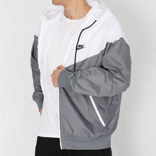 나이키(Nike) 스포츠웨어 우븐 윈드러너 후디 재킷 (그레이) - 164,500 | 무신사 스토어