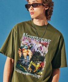 NOWHERE TEE - OLIVE