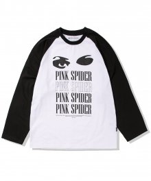 PINK SPIDER Raglan T-Shirt (White) MENS