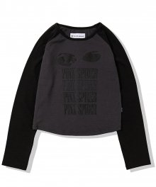 PINK SPIDER Raglan T-Shirt (Gray) WOMENS