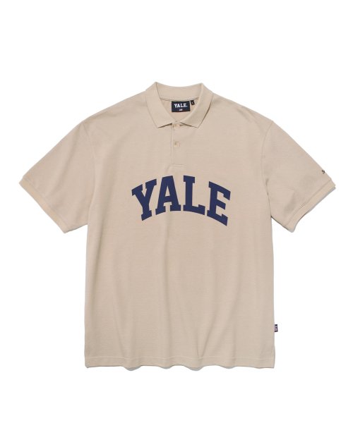 예일(YALE) BIG ARCH LOGO PK TEE BEIGE - 사이즈 & 후기 | 무신사