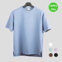집시(JIPSY) 오버핏 쉬폰실키 티셔츠 -매트 블루-