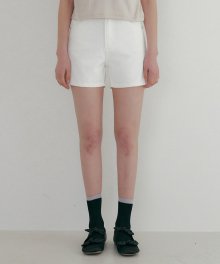 FJD TWILL COTTON SHORTS CREAM